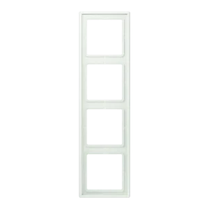 Frame 4-gang, LS 990, duroplastic lacquered, outremer gris (32024), vertical and horizontal installation