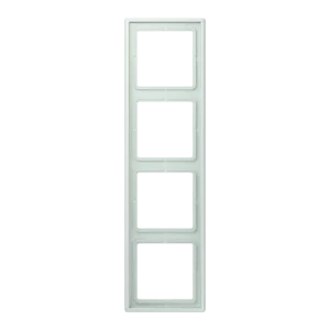 Frame 4-gang, LS 990, duroplastic lacquered, céruléen pâle (32034), vertical and horizontal installation