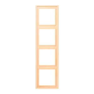 Frame 4-gang, LS 990, duroplastic lacquered, ocre (32060), vertical and horizontal installation