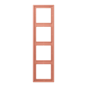 Frame 4-gang, LS 990, duroplastic lacquered, l'ocre rouge moyen (32111), vertical and horizontal installation