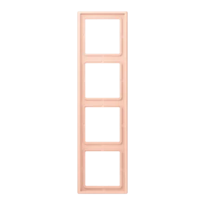 Frame 4-gang, LS 990, duroplastic lacquered, l'ocre rouge clair (32112), vertical and horizontal installation