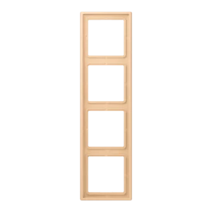 Frame 4-gang, LS 990, duroplastic lacquered, terre sienne claire 31 (32122), vertical and horizontal installation