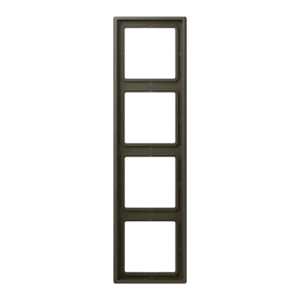 Frame 4-gang, LS 990, duroplastic lacquered, ombre naturelle 31 (32140), vertical and horizontal installation