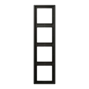 Frame 4-gang, LS 990, duroplastic lacquered, ombre naturelle 59 (4320R), vertical and horizontal installation