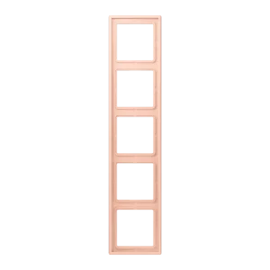 Frame 5-gang, LS 990, duroplastic lacquered, l'ocre rouge clair (32112), vertical and horizontal installation
