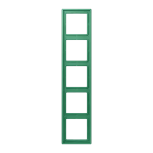 Frame 5-gang, LS 990, duroplastic lacquered, vert 59 (4320G), vertical and horizontal installation