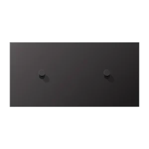 Centre plate with toggle lever "cone" 2-gang, 1 + 1 toggle levers, horizontal, LS 1912 range, dark