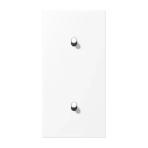 Centre plate with toggle lever "cylinder" 2-gang, 1 + 1 toggle levers, vertical, LS 1912 range, matt snow white