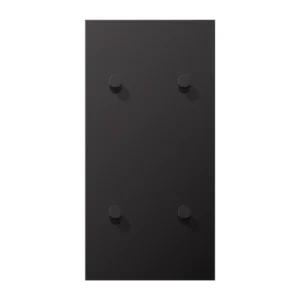 Centre plate with toggle lever "cone" 2-gang, 2 x 2 toggle levers, vertical, LS 1912 range, dark