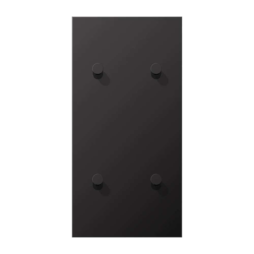 Centre plate with toggle lever "cone" 2-gang, 2 x 2 toggle levers, vertical, LS 1912 range, dark