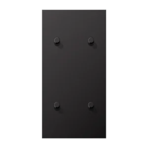 Centre plate with toggle lever "cylinder" 2-gang, 2 x 2 toggle levers, vertical, LS 1912 range, dark