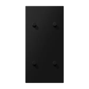 Centre plate with toggle lever "cone" 2-gang, 2 x 2 toggle levers, vertical, LS 1912 range, matt graphite black