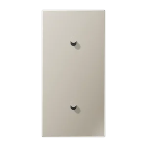 Centre plate with toggle lever "cone" 2-gang, 1 + 1 toggle levers, vertical, LS 1912 range, stainless steel
