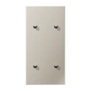 Centre plate with toggle lever "cone" 2-gang, 2 x 2 toggle levers, vertical, LS 1912 range, stainless steel