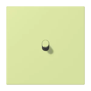 Centre plate with toggle lever "cylinder" 1-gang, 1 toggle lever, LS 1912 range, duroplastic lacquered, vert jaune clair (32053)
