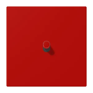 Centre plate with toggle lever "cylinder" 1-gang, 1 toggle lever, LS 1912 range, duroplastic lacquered, rouge vermillon 31 (32090)