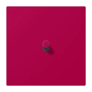 Centre plate with toggle lever "cylinder" 1-gang, 1 toggle lever, LS 1912 range, duroplastic lacquered, rouge rubia (32101)