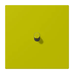 Centre plate with toggle lever "cylinder" 1-gang, 1 toggle lever, LS 1912 range, duroplastic lacquered, vert olive vif (4320F)