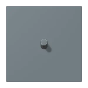 Centre plate with toggle lever "cylinder" 1-gang, 1 toggle lever, LS 1912 range, duroplastic lacquered, gris 59 (4320H)