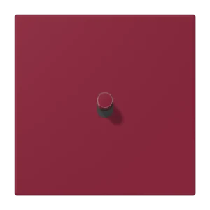 Centre plate with toggle lever "cylinder" 1-gang, 1 toggle lever, LS 1912 range, duroplastic lacquered, le rubis (4320M)