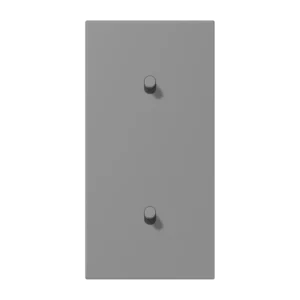 Centre plate with toggle lever "cylinder" 2-gang, 1 + 1 toggle levers, vertical, LS 1912 range, duroplastic lacquered, gris 31 (32011)