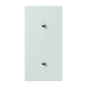 Centre plate with toggle lever "cylinder" 2-gang, 1 + 1 toggle levers, vertical, LS 1912 range, duroplastic lacquered, céruléen pâle (32034)