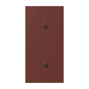 Centre plate with toggle lever "cylinder" 2-gang, 1 + 1 toggle levers, vertical, LS 1912 range, duroplastic lacquered, terre sienne brûlée 31 (32120)