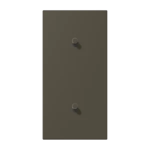 Centre plate with toggle lever "cylinder" 2-gang, 1 + 1 toggle levers, vertical, LS 1912 range, duroplastic lacquered, ombre naturelle 31 (32140)
