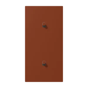 Centre plate with toggle lever "cylinder" 2-gang, 1 + 1 toggle levers, vertical, LS 1912 range, duroplastic lacquered, terre sienne brûlée 59 (4320D)