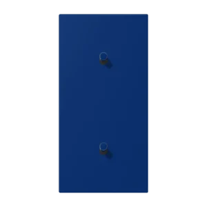 Centre plate with toggle lever "cylinder" 2-gang, 1 + 1 toggle levers, vertical, LS 1912 range, duroplastic lacquered, bleu outremer foncé (4320T)