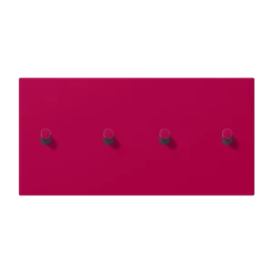 Centre plate with toggle lever "cylinder" 2-gang, 2 x 2 toggle levers, horizontal, LS 1912 range, duroplastic lacquered, rouge rubia (32101)