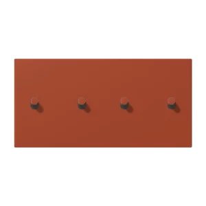 Centre plate with toggle lever "cylinder" 2-gang, 2 x 2 toggle levers, horizontal, LS 1912 range, duroplastic lacquered, l'ocre rouge (32110)