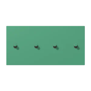 Centre plate with toggle lever "cylinder" 2-gang, 2 x 2 toggle levers, horizontal, LS 1912 range, duroplastic lacquered, vert 59 (4320G)