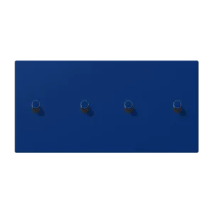 Centre plate with toggle lever "cylinder" 2-gang, 2 x 2 toggle levers, horizontal, LS 1912 range, duroplastic lacquered, bleu outremer foncé (4320T)