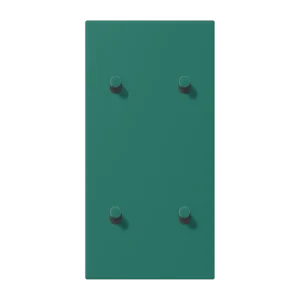 Centre plate with toggle lever "cylinder" 2-gang, 2 x 2 toggle levers, vertical, LS 1912 range, duroplastic lacquered, vert anglais (32040)