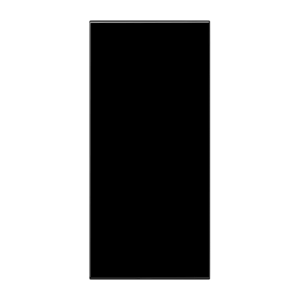 Neutral cover, F50, thermoplastic, LS range, black