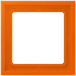 Frame 1-gang, LS ZERO, thermoplastic lacquered, orange (32080), vertical and horizontal installation