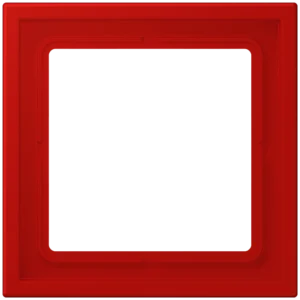 Frame 1-gang, LS ZERO, thermoplastic lacquered, rouge vermillon 31 (32090), vertical and horizontal installation
