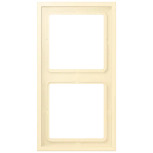 Frame 2-gang, LS ZERO, thermoplastic lacquered, blanc (32001), vertical and horizontal installation