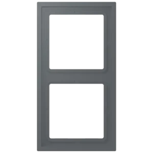 Frame 2-gang, LS ZERO, thermoplastic lacquered, gris foncé 31 (32010), vertical and horizontal installation