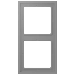 Frame 2-gang, LS ZERO, thermoplastic lacquered, gris 31 (32011), vertical and horizontal installation