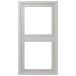 Frame 2-gang, LS ZERO, thermoplastic lacquered, gris clair 31 (32013), vertical and horizontal installation