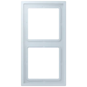 Frame 2-gang, LS ZERO, thermoplastic lacquered, outremer pâle (32023), vertical and horizontal installation