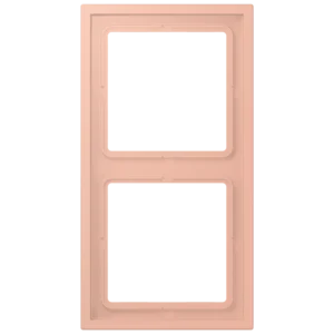 Frame 2-gang, LS ZERO, thermoplastic lacquered, rose clair (32102), vertical and horizontal installation