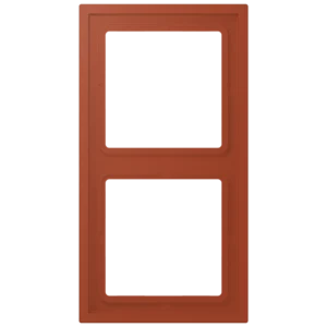 Frame 2-gang, LS ZERO, thermoplastic lacquered, l'ocre rouge (32110), vertical and horizontal installation