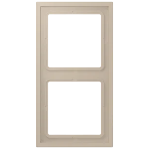 Frame 2-gang, LS ZERO, thermoplastic lacquered, ombre naturelle claire (32142), vertical and horizontal installation