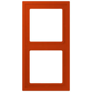 Frame 2-gang, LS ZERO, thermoplastic lacquered, rouge vermillon 59 (4320A), vertical and horizontal installation