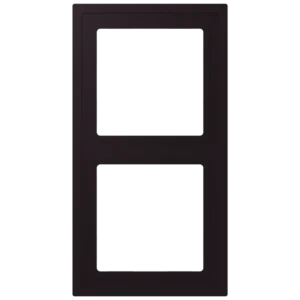 Frame 2-gang, LS ZERO, thermoplastic lacquered, noir d'ivoire (4320E), vertical and horizontal installation