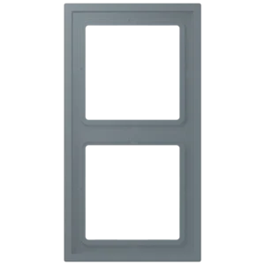 Frame 2-gang, LS ZERO, thermoplastic lacquered, gris 59 (4320H), vertical and horizontal installation