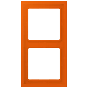 Frame 2-gang, LS ZERO, thermoplastic lacquered, orange vif (4320S), vertical and horizontal installation